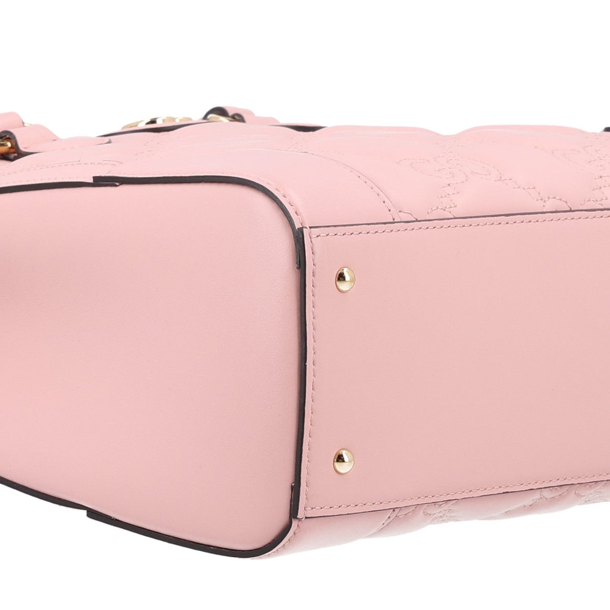 Calfskin GG Matelasse Mini Top Handle Bag Perfect Pink wholesalehk.shop