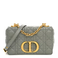 Calfskin Cannage Small Caro Bag Grey wholesalehk.shop