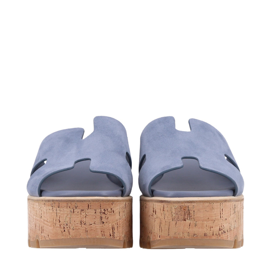 Suede Goatskin Cork Eze 30 Sandals 38 Bleu Grignon wholesalehk.shop