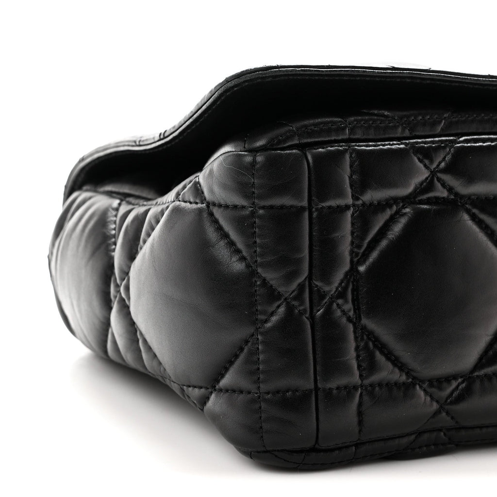 Calfskin Macrocannage Large Caro Bag Black wholesalehk.shop