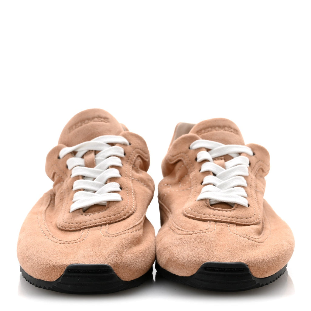 Suede Goatskin Master Sneakers 39 Beige Perlino wholesalehk.shop