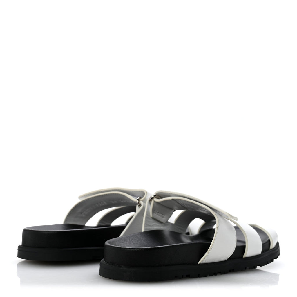 Calfskin Womens Chypre Sandals 36 White wholesalehk.shop