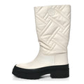 Goatskin Quilted Fuji Boots  40 Beige Glasie wholesalehk.shop