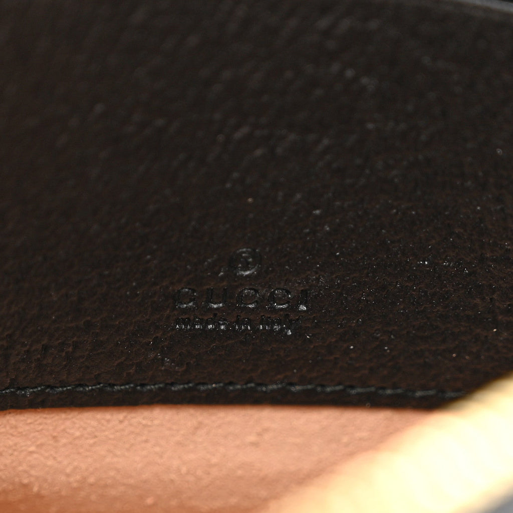 Grained Calfskin Web Mini Ophidia Round Shoulder Bag Black wholesalehk.shop
