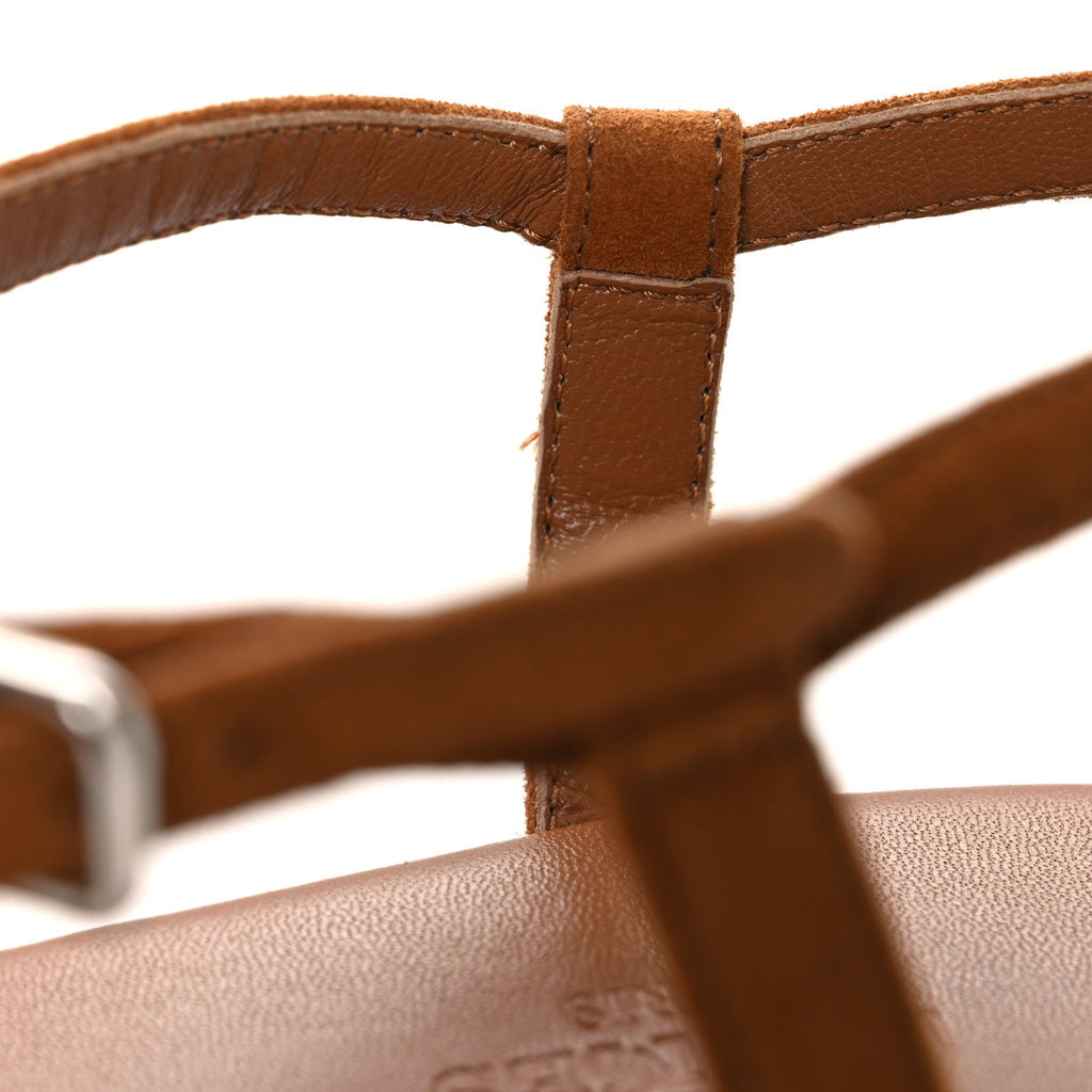 Suede Goatskin Jam 30 Sandals 40 Naturel wholesalehk.shop