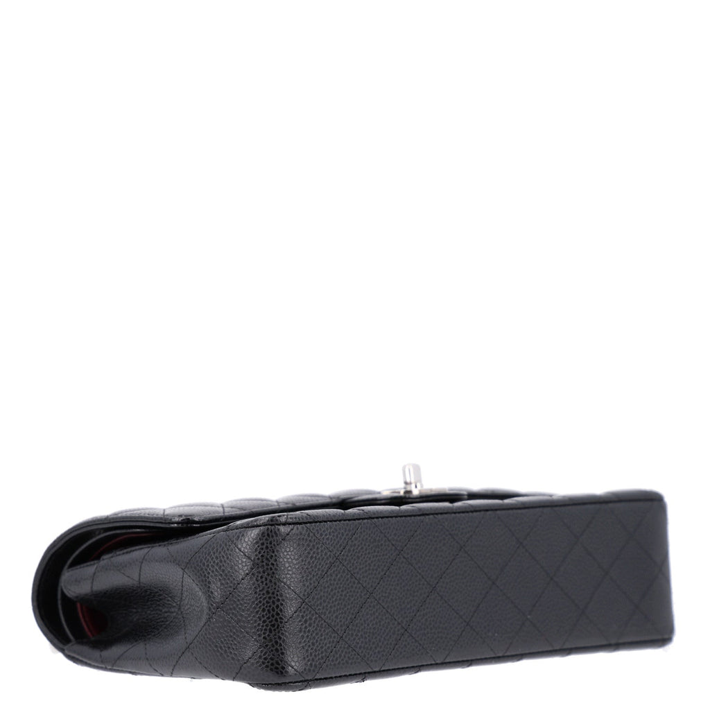 Caviar Quilted Medium Double Flap Black wholesalehk.shop