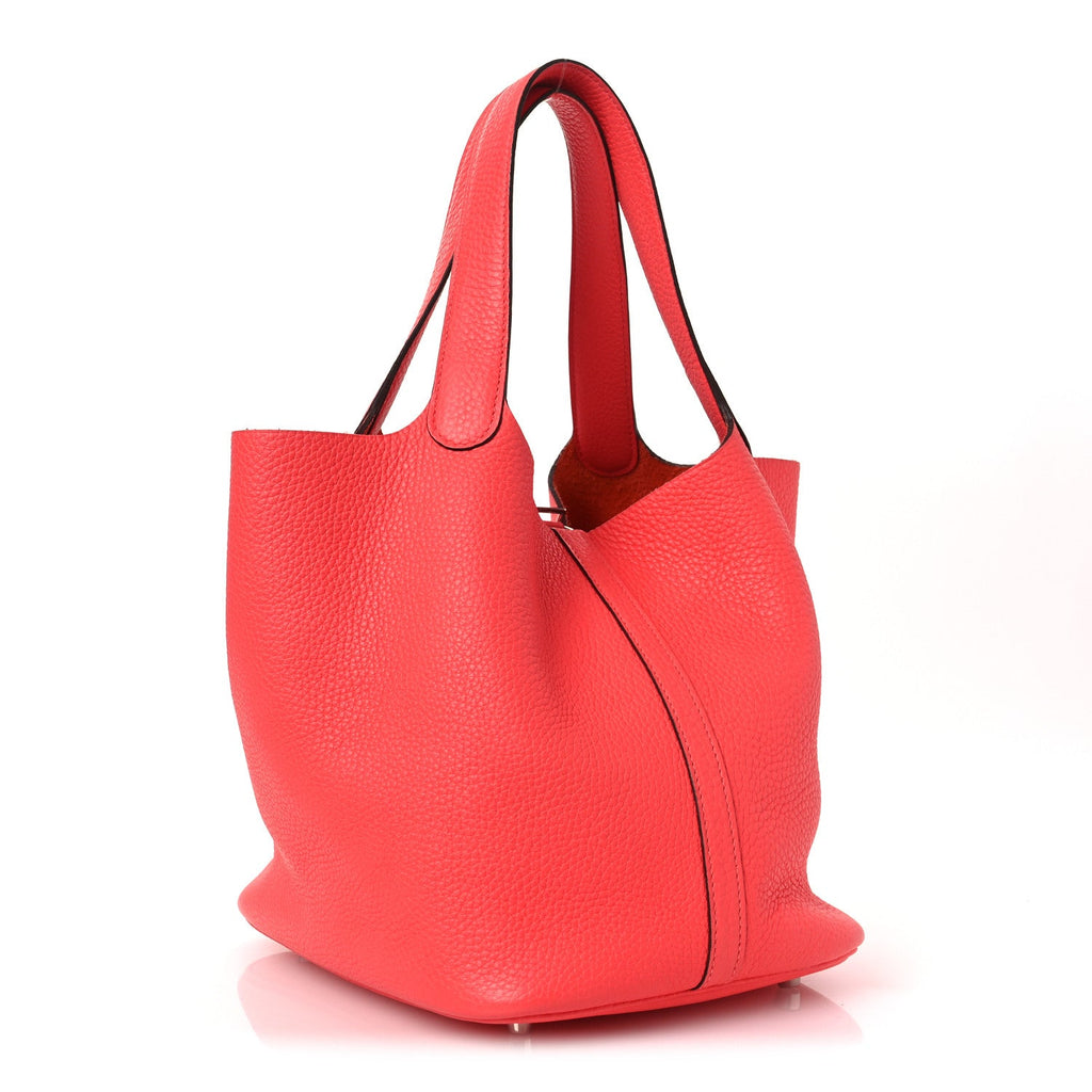 Taurillon Clemence Picotin Lock 22 MM Rose Jaipur £¨ Direct shipment via from wholesalehk.shop