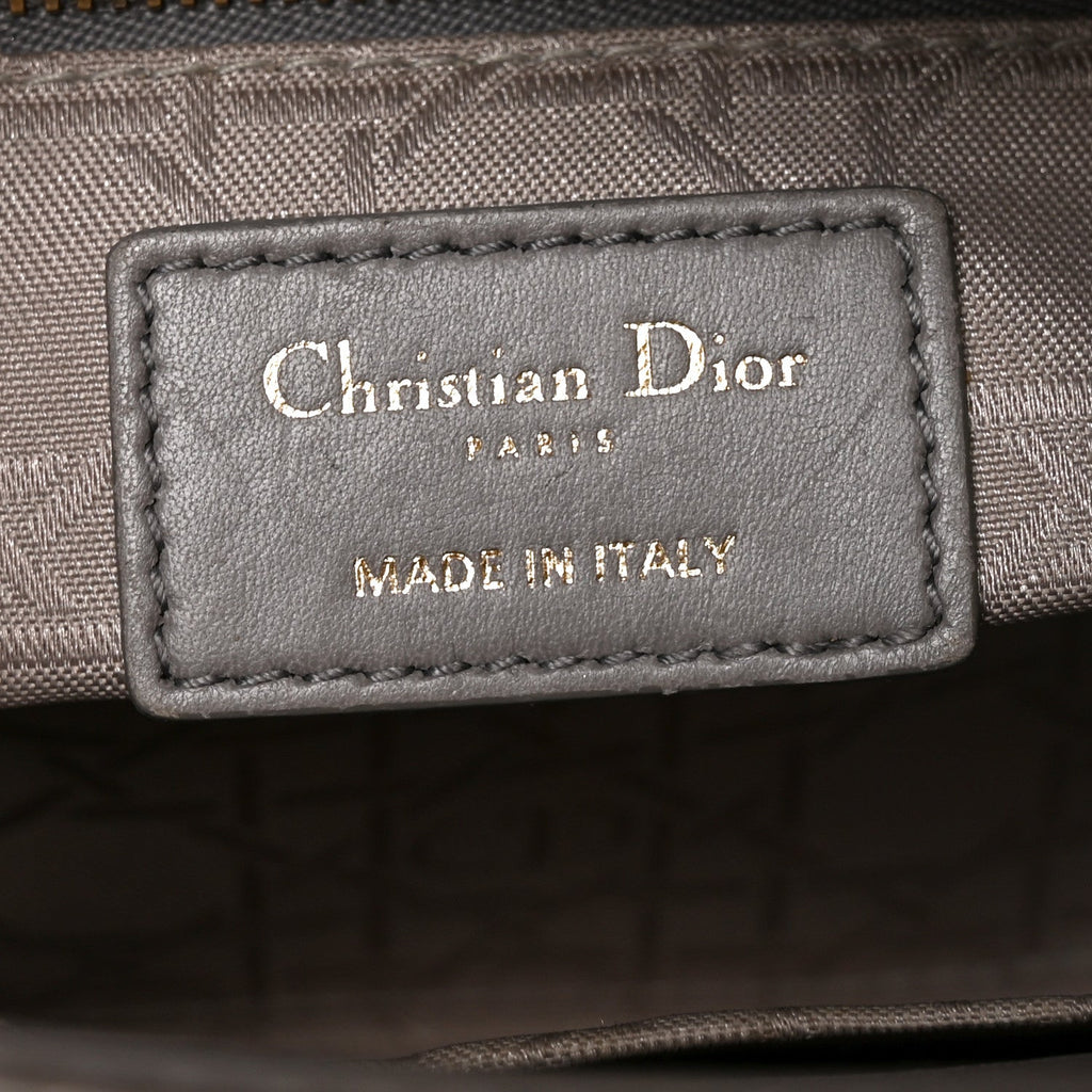 Lambskin Cannage Small My ABCDior Lady Dior Grey wholesalehk.shop