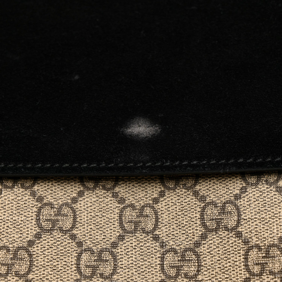 GG Supreme Monogram Medium Dionysus Shoulder Bag Black wholesalehk.shop