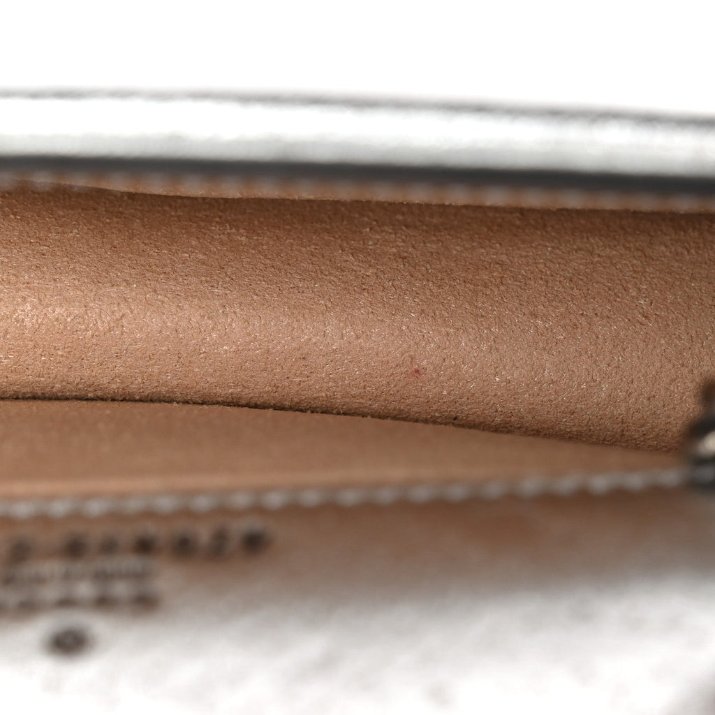 Metallic Calfskin Super Mini Dionysus Shoulder Bag Silver wholesalehk.shop