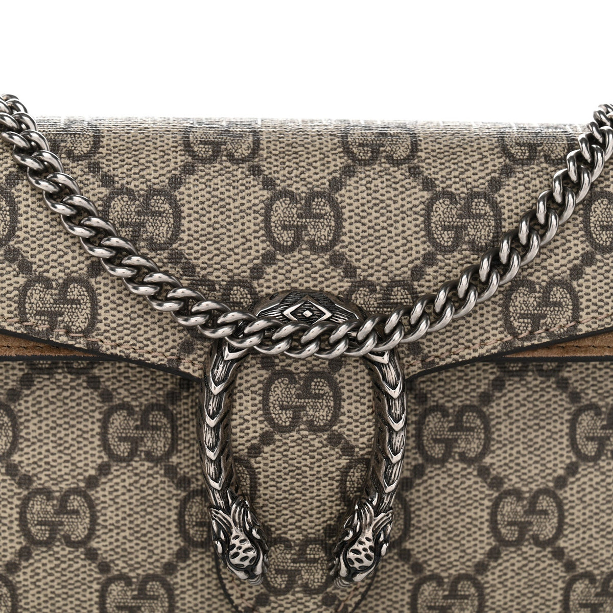 GG Supreme Monogram Super Mini Dionysus Shoulder Bag Taupe wholesalehk.shop