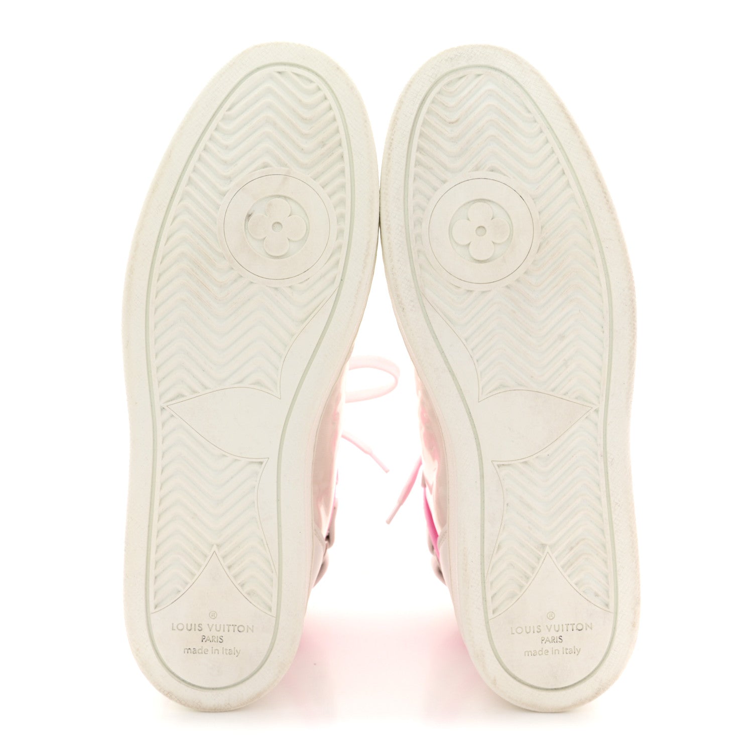 Calfskin Nylon Mesh Monogram Womens Boombox High Top Sneakers 39 White Pink £¨ Direct shipment via from wholesalehk.shop