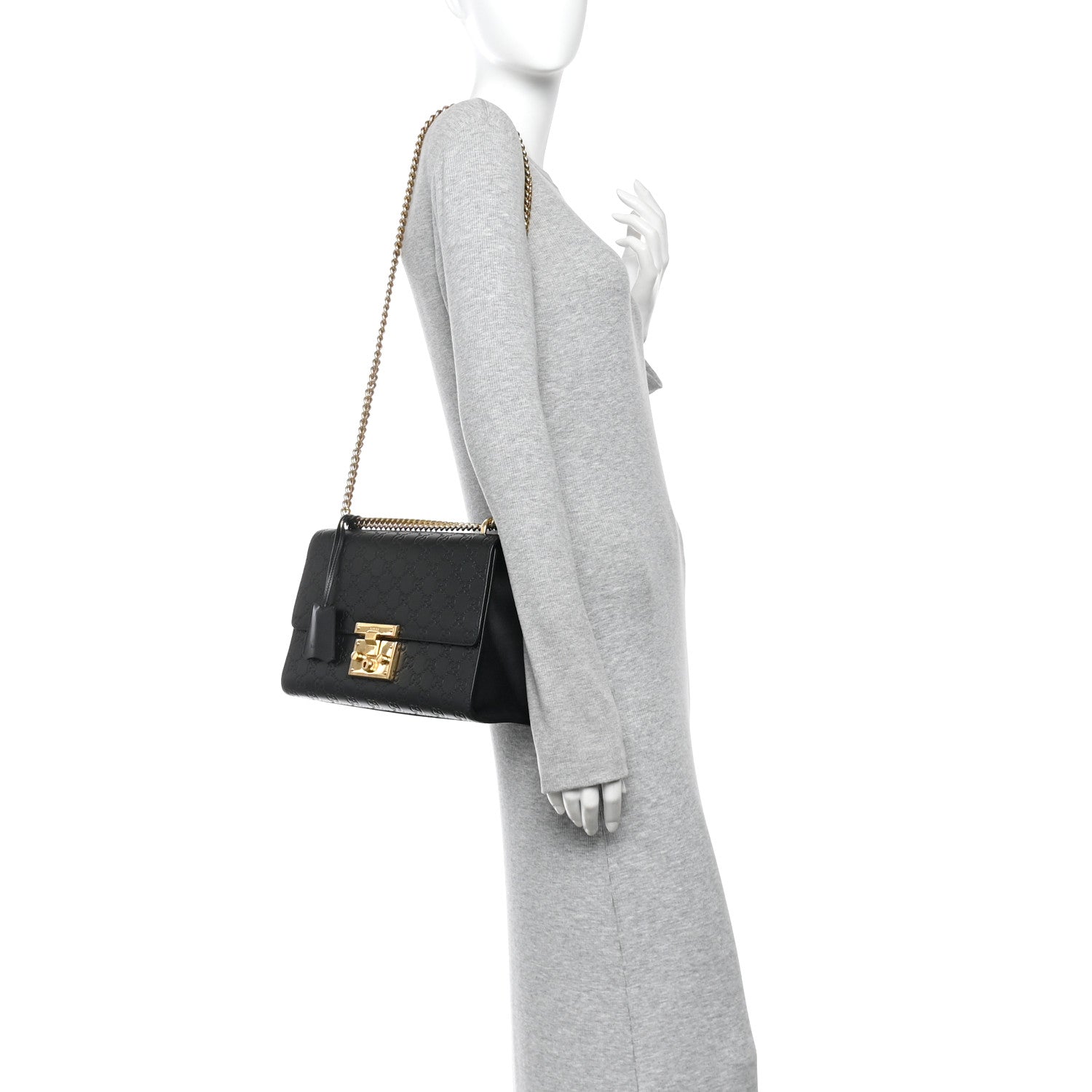 Guccissima Medium Padlock Shoulder Bag Black £¨ Direct shipment via from wholesalehk.shop