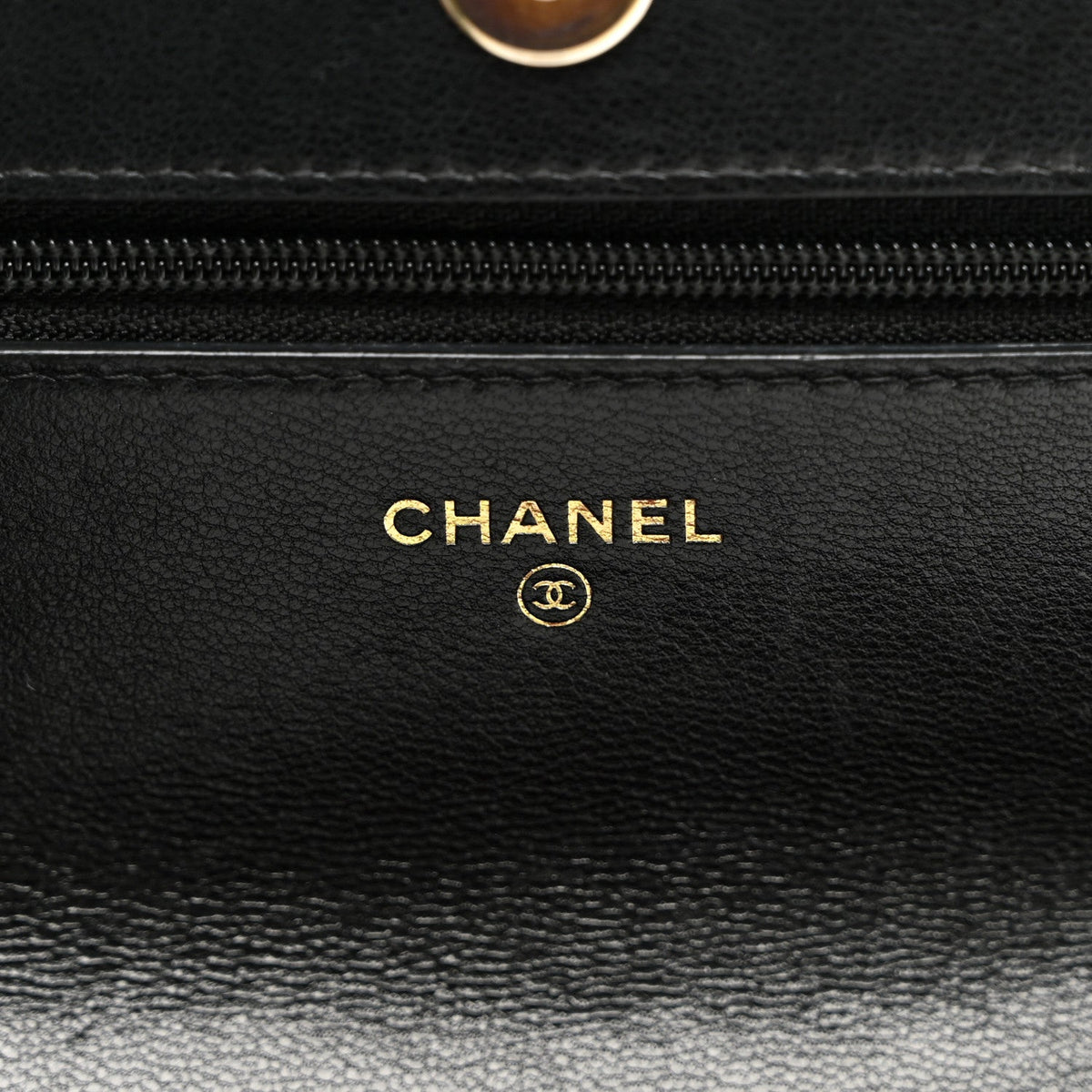 Goatskin Quilted Chanel 19 Wallet On Chain WOC Black wholesalehk.shop