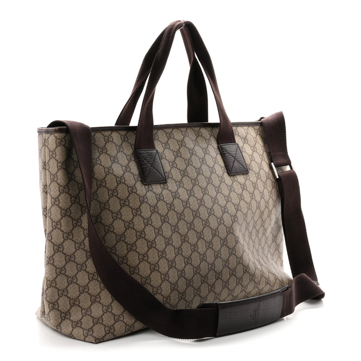 GG Plus Monogram Travel Bag Dark Brown wholesalehk.shop