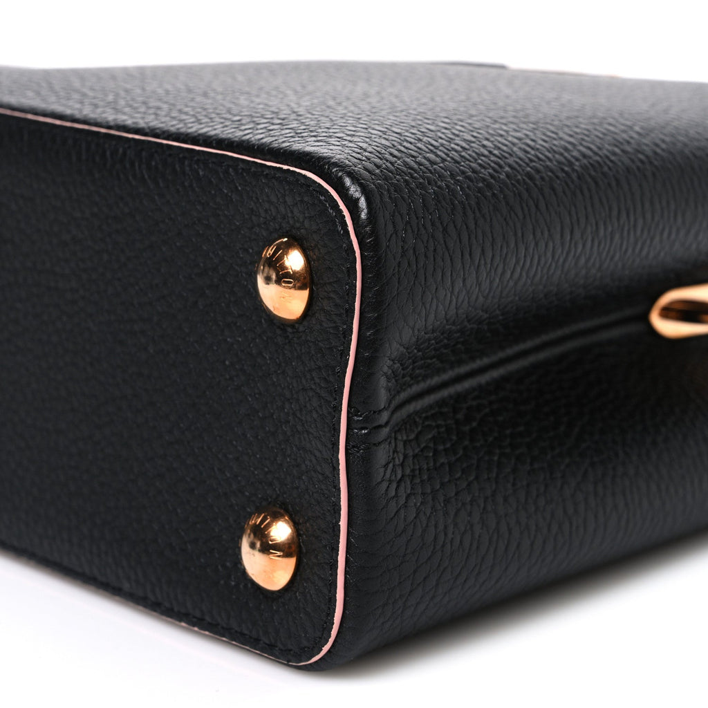 Taurillon Capucines BB Black Pink £¨ Direct shipment via from wholesalehk.shop