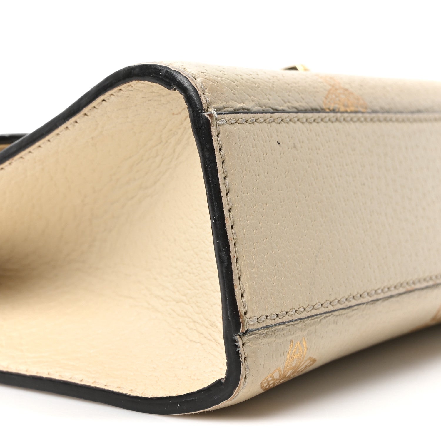 Grained Calfskin Bee Star Small Padlock Shoulder Bag White £¨ Direct shipment via from wholesalehk.shop