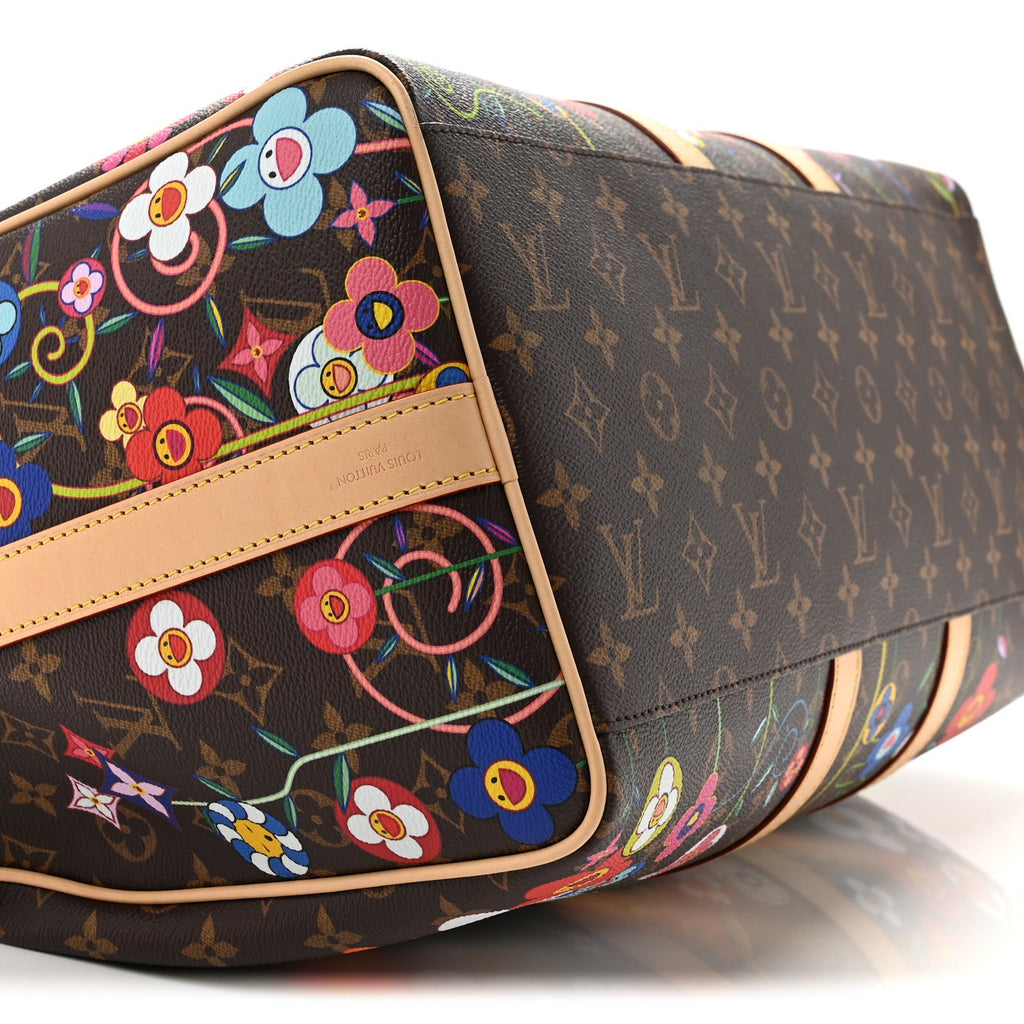 LV X TM Monogram Flowers Keepall Bandouliere 45 wholesalehk.shop