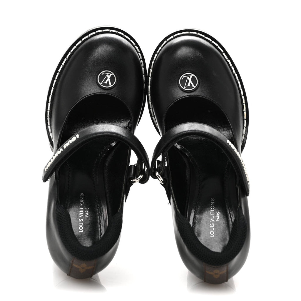 Calfskin Star Trail Ankle Pumps 37 Black £¨ Direct shipment via from wholesalehk.shop