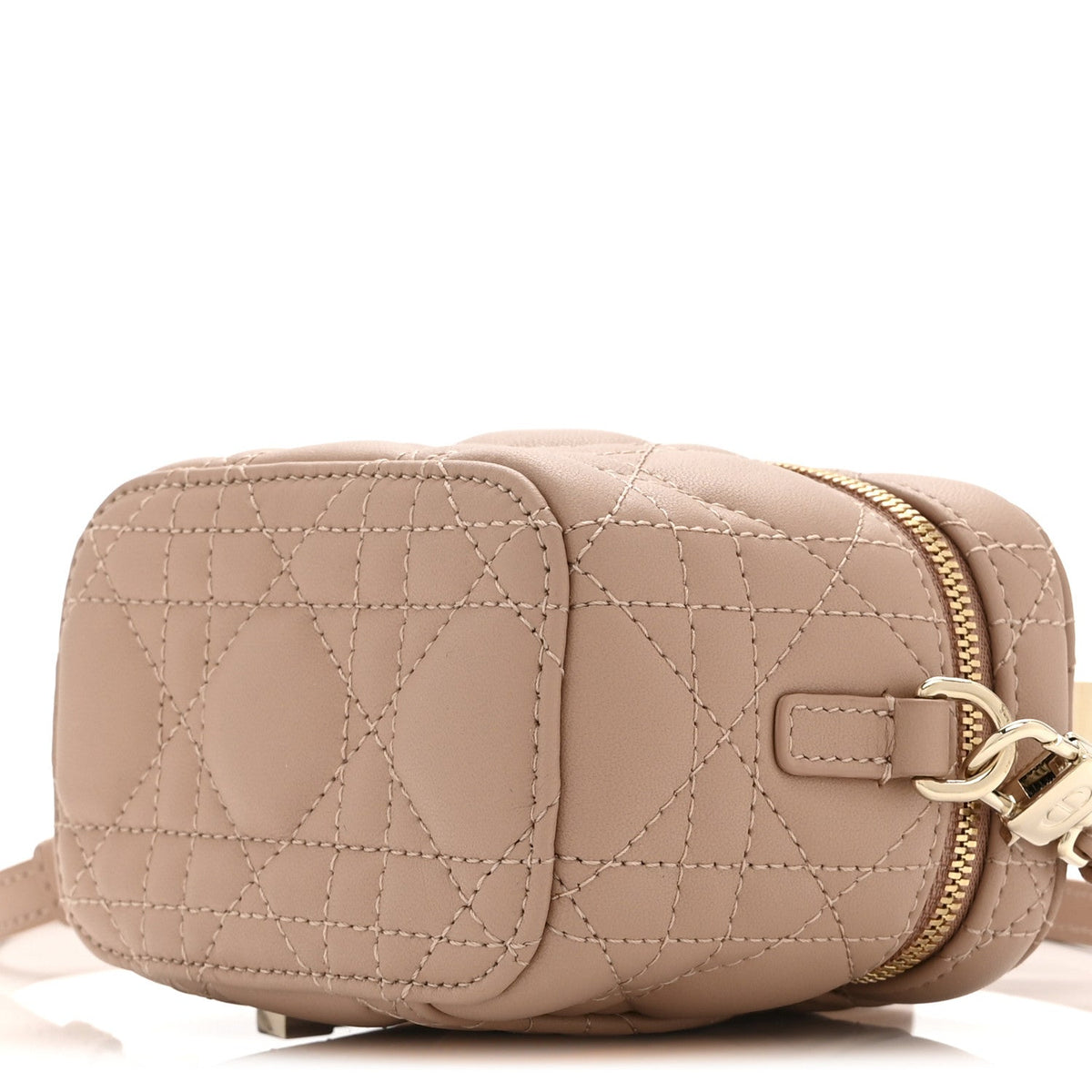 Lambskin Cannage Micro Lady Dior Vanity Case Rose Des Vents wholesalehk.shop