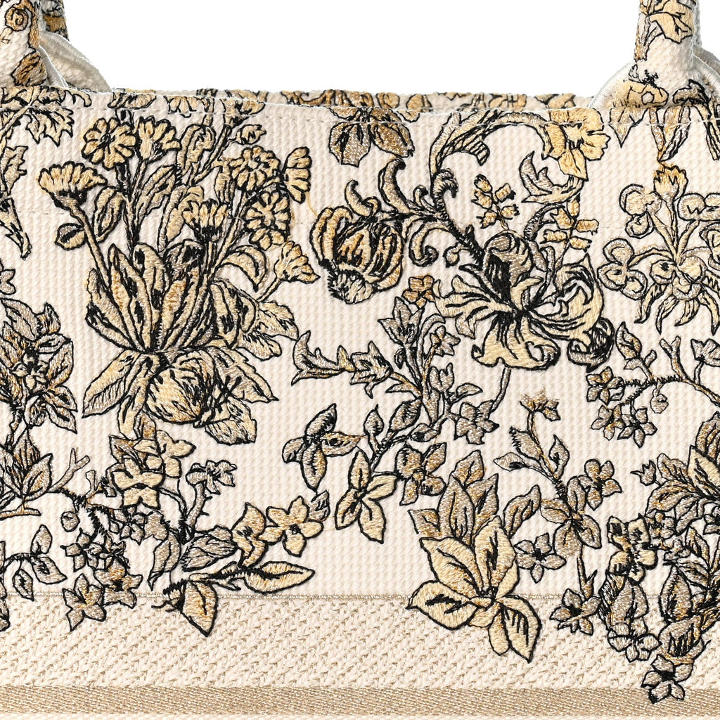 Canvas Embroidered Large Dioriviera Toile De Jouy Book Tote Gold £¨ Direct shipment via from wholesalehk.shop