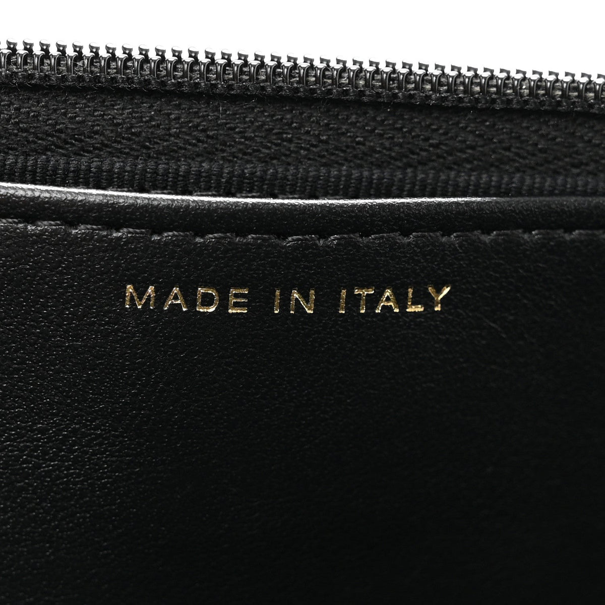 Lambskin Quilted Logo WOC Wallet On Chain Black wholesalehk.shop