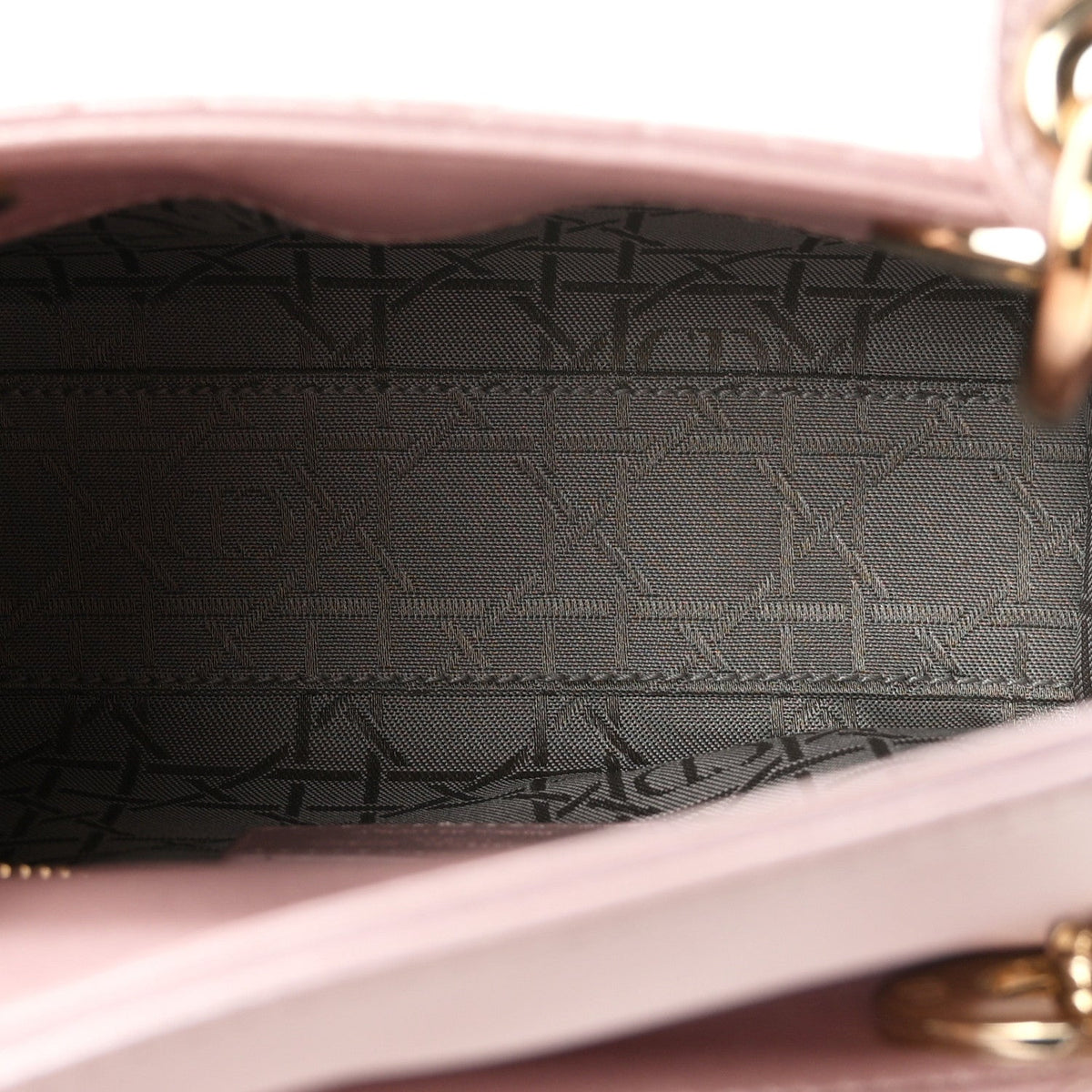 Metallic Lambskin Cannage Mini Lady Dior  Lotus wholesalehk.shop