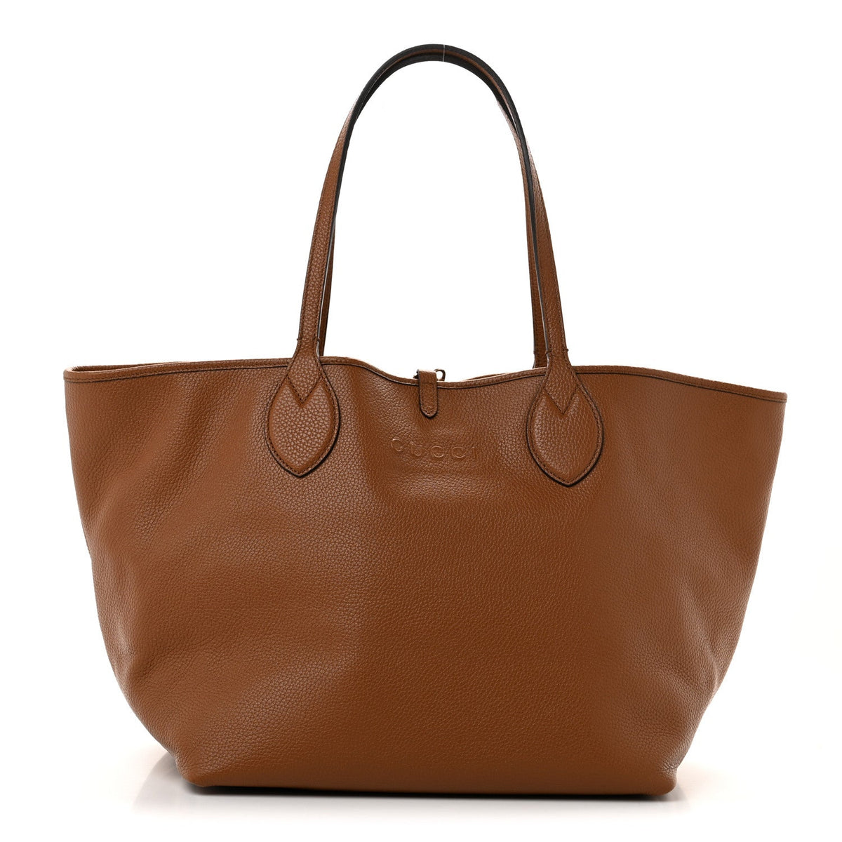 Grained Calfskin Monogram Large Totissima Reversible Tote Brown wholesalehk.shop