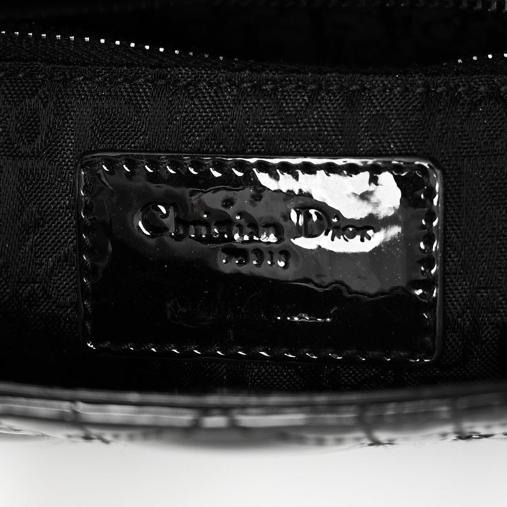 Patent Cannage Mini Lady Dior Black wholesalehk.shop