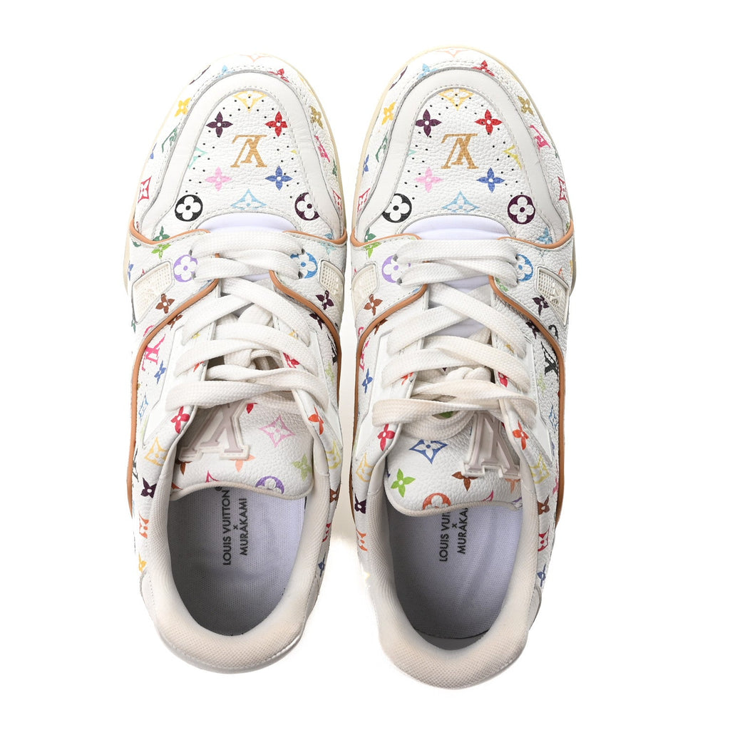 LV X TM Calfskin Monogram Multicolor Womens LV Trainer Sneakers 39 White £¨ Direct shipment via from wholesalehk.shop