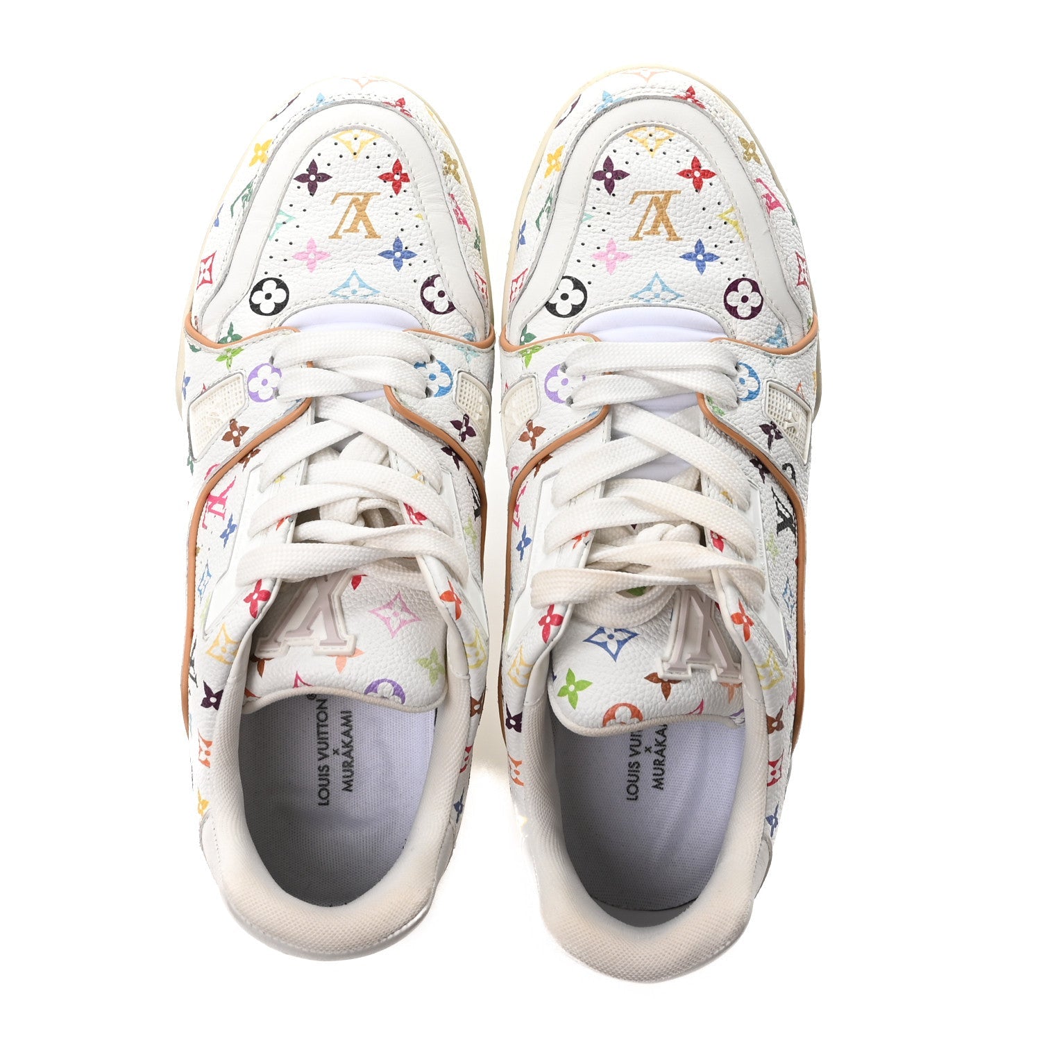 LV X TM Calfskin Monogram Multicolor Womens LV Trainer Sneakers 39 White £¨ Direct shipment via from wholesalehk.shop
