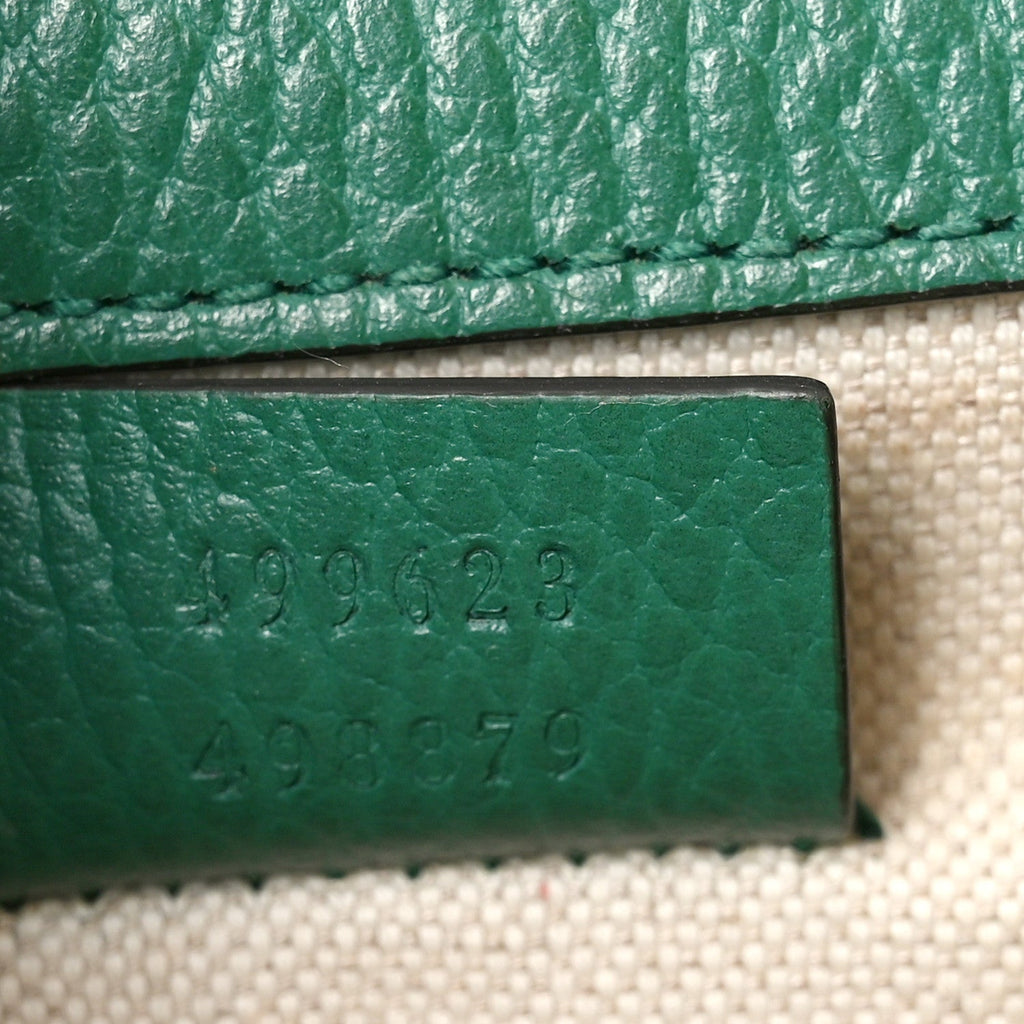 Dollar Calfskin Enamel Small Dionysus Shoulder Bag Emerald Electric Blue wholesalehk.shop