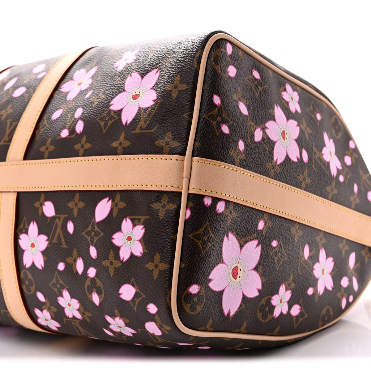 LV X TM Monogram Cherry Blossom Keepall Bandouliere 45 Sakura Brown wholesalehk.shop
