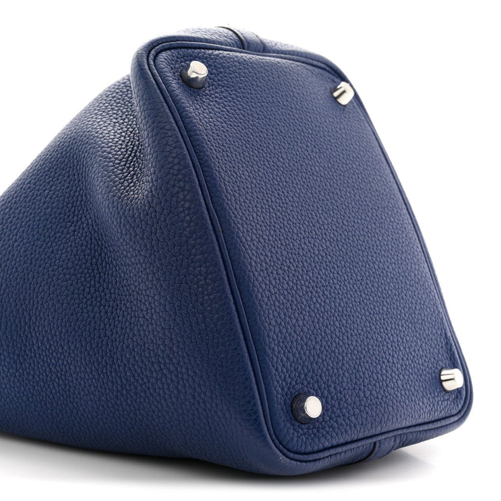 Taurillon Clemence Picotin Lock 18 PM Bleu Saphir £¨ Direct shipment via from wholesalehk.shop