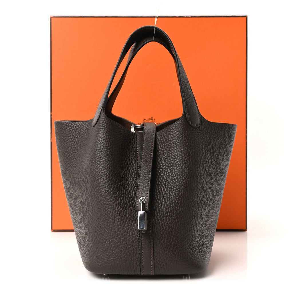 Taurillon Clemence Picotin Lock 18 PM Ebene £¨ Direct shipment via from wholesalehk.shop
