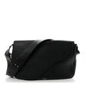 Grained Calfskin Saddle Messenger Bag Black wholesalehk.shop