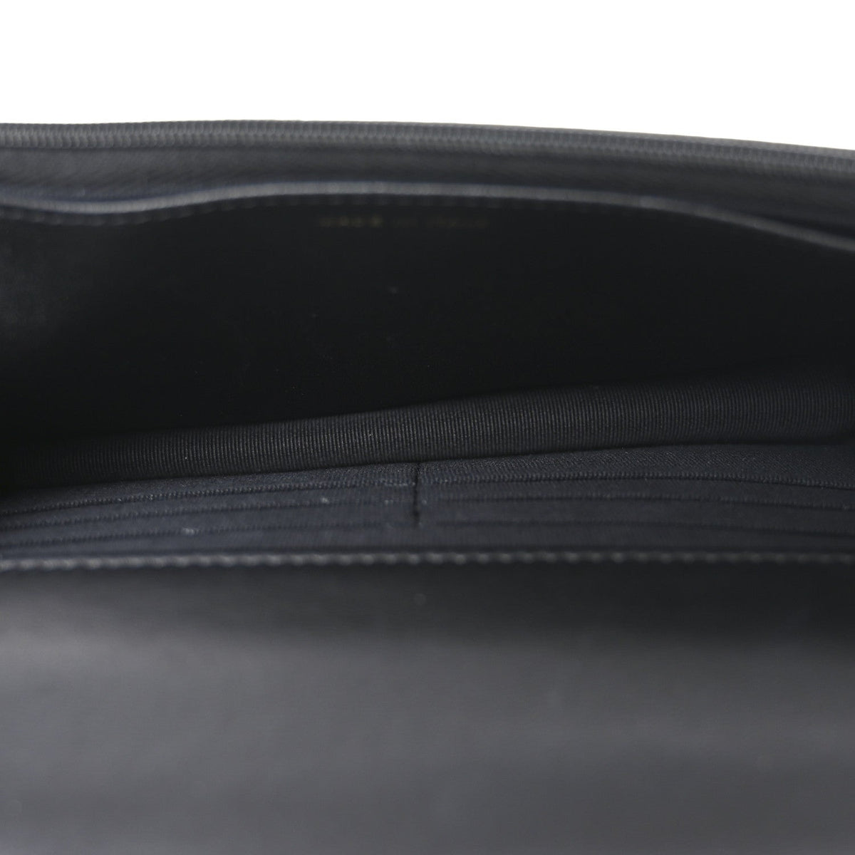 Lambskin Quilted Crystal Handle Wallet On Chain WOC Black wholesalehk.shop