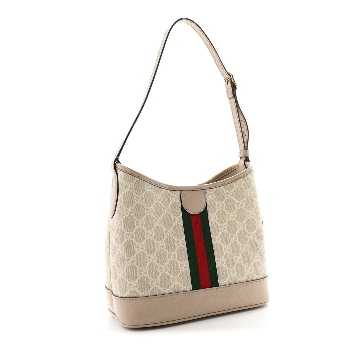 GG Supreme Monogram Web Small Ophidia Shoulder Bag Beige White Oatmeal wholesalehk.shop