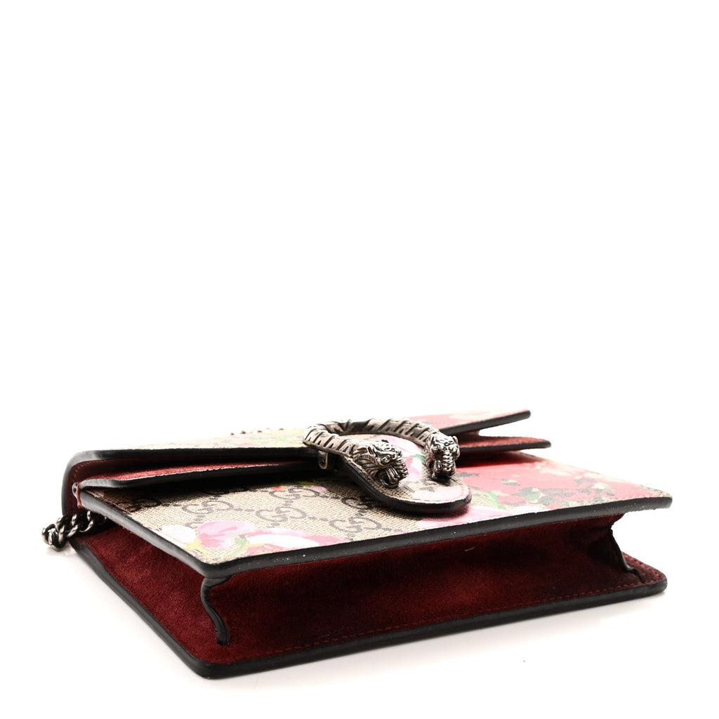 GG Supreme Monogram Blooms Super Mini Dionysus Shoulder Bag Beige Multicolor Dry Rose Beige Multicolor Dry Rose wholesalehk.shop
