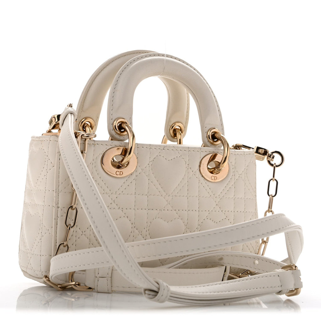 Lambskin Cannage Dioramour Micro Lady D-Joy Latte wholesalehk.shop