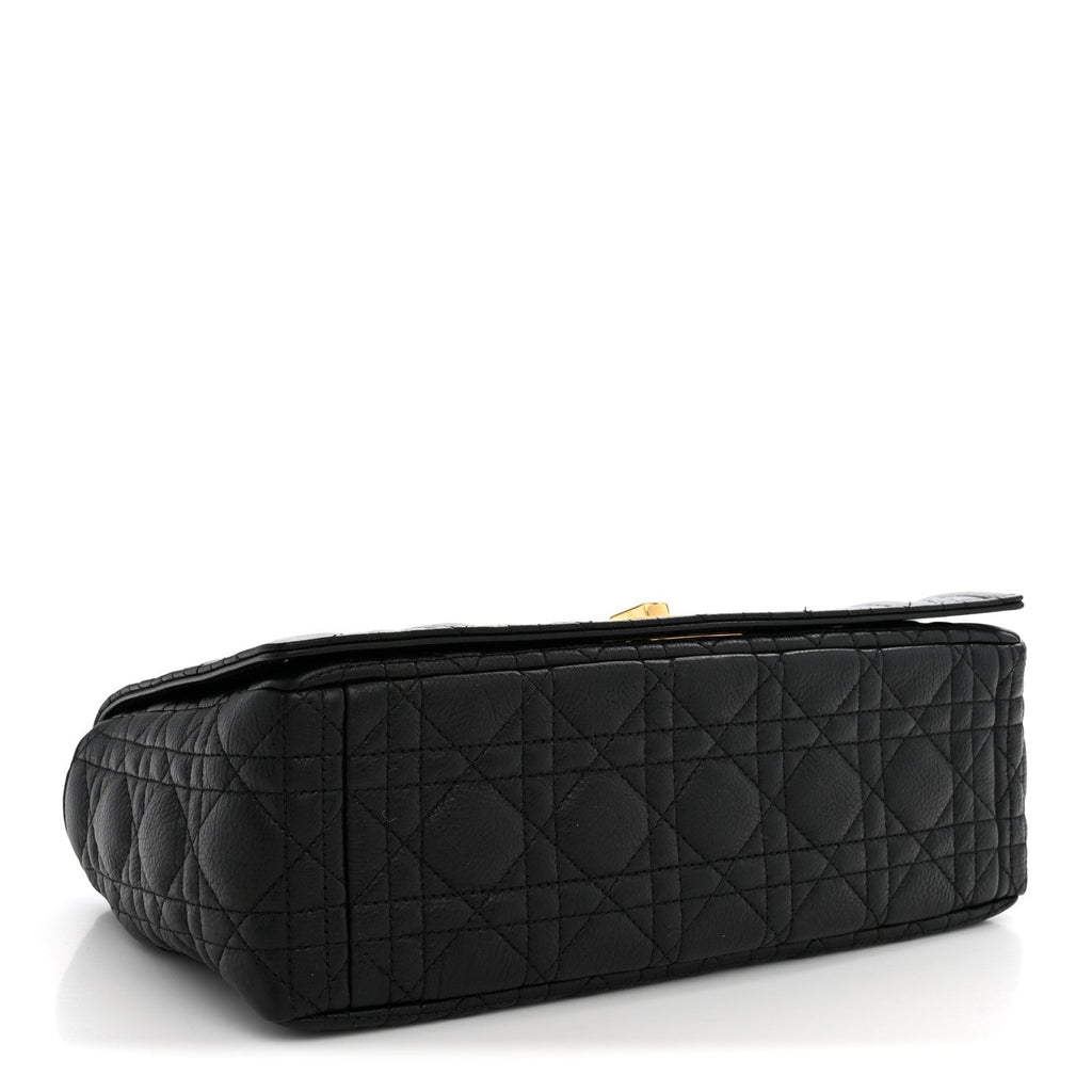 Grained Calfskin Cannage Large Caro Bag Black wholesalehk.shop