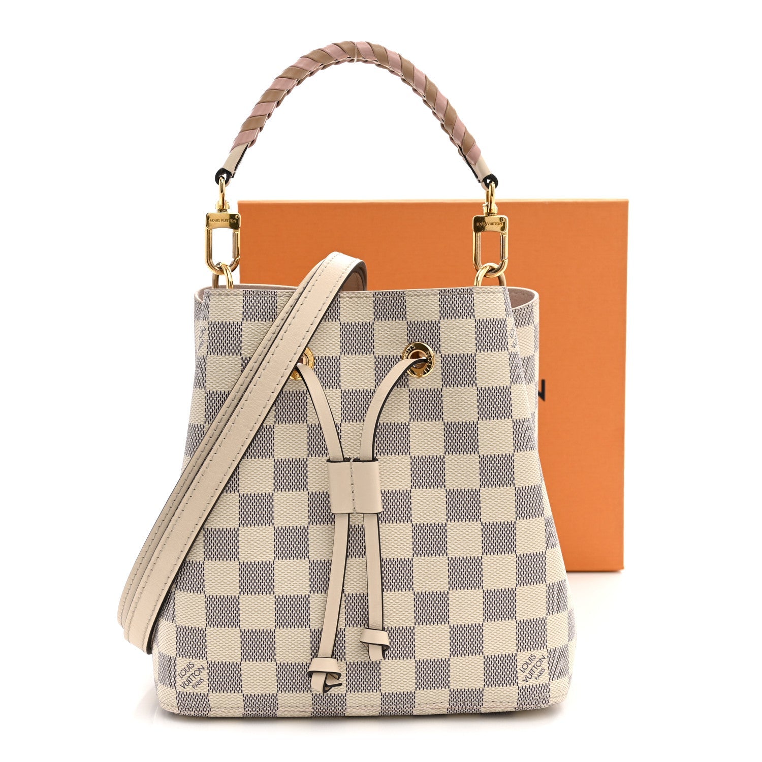 Damier Azur Braided Neonoe BB Pink £¨ Direct shipment via from wholesalehk.shop
