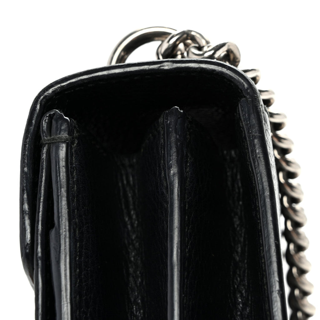 Pebbled Calfskin Small Dionysus Shoulder Bag Black wholesalehk.shop