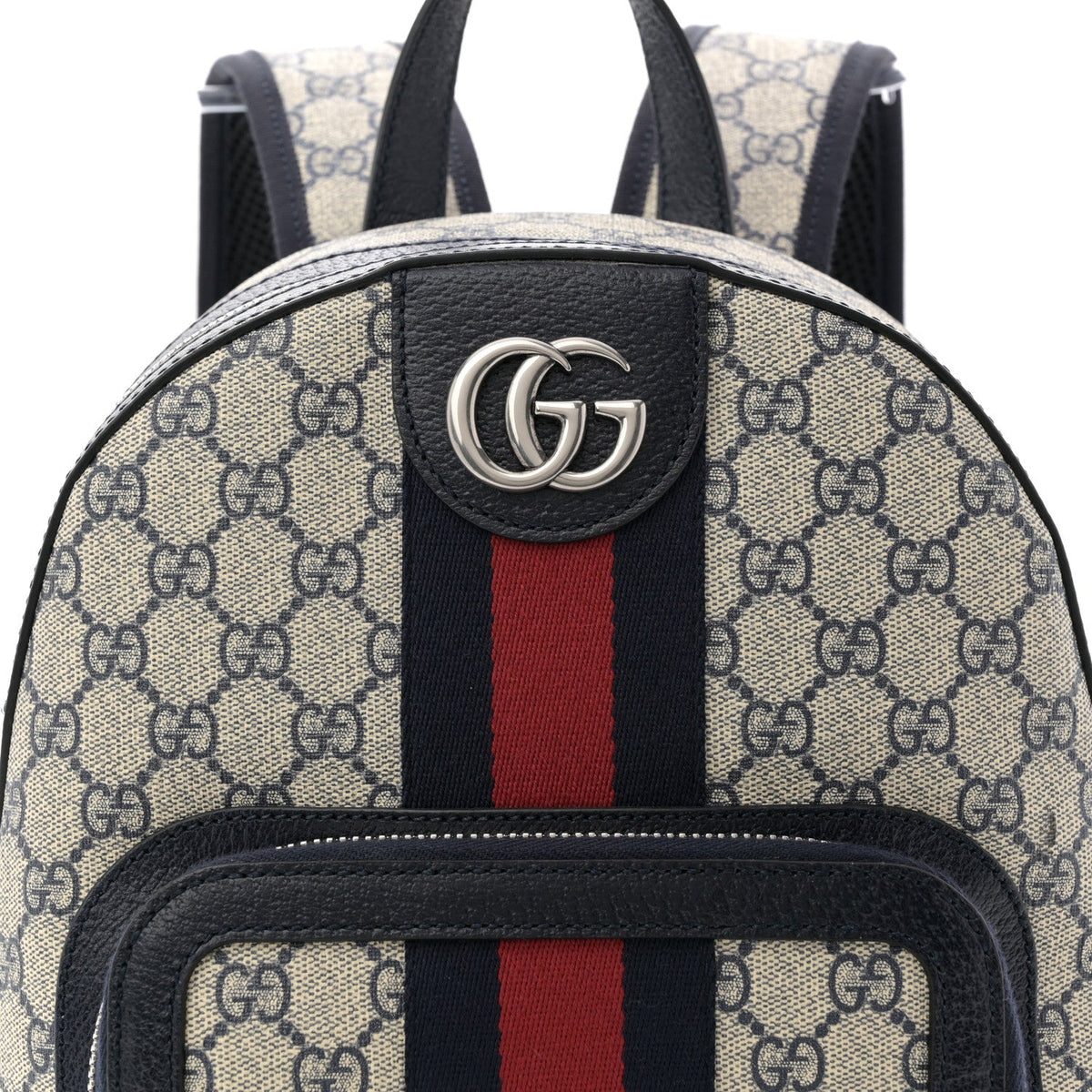 GG Supreme Monogram Textured Dollar Calfskin Web Small Ophidia Day Backpack Beige Blue Black wholesalehk.shop