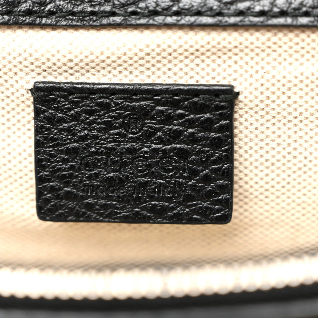 Pebbled Calfskin Small Dionysus Shoulder Bag Black wholesalehk.shop