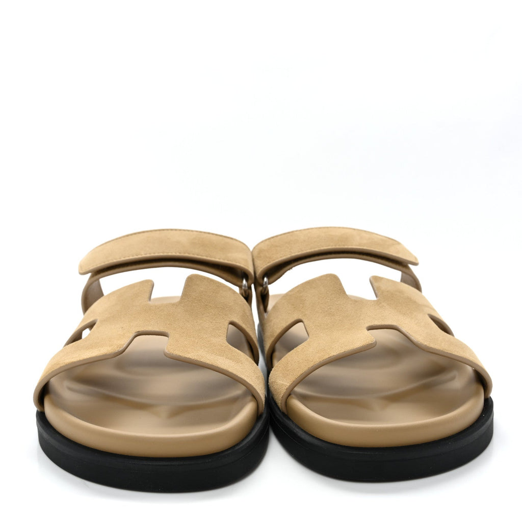 Suede Goatskin Womens Chypre Sandals 39 Beige Lin wholesalehk.shop