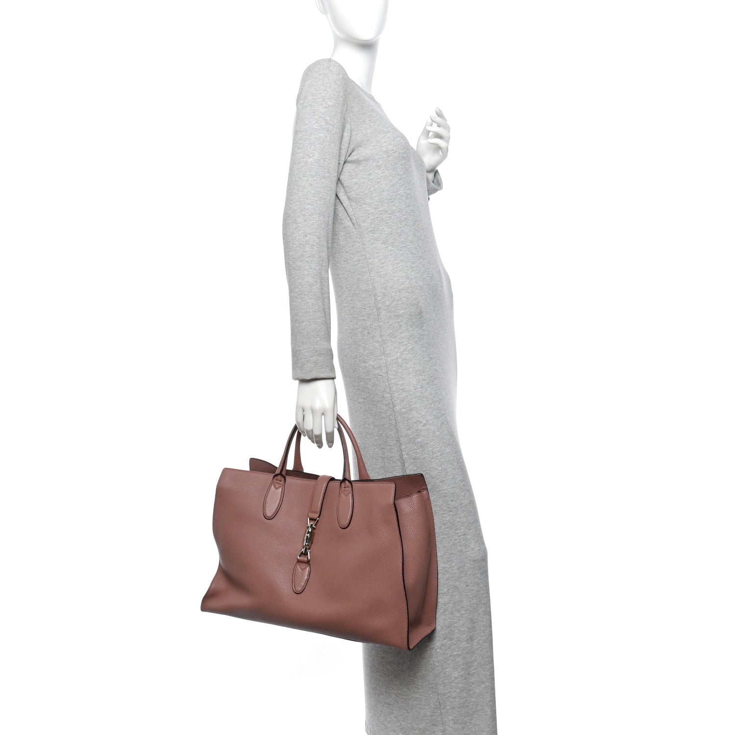 Soft Calfskin Medium Jackie Top Handle Bag Antique Rose £¨ Direct shipment via from wholesalehk.shop
