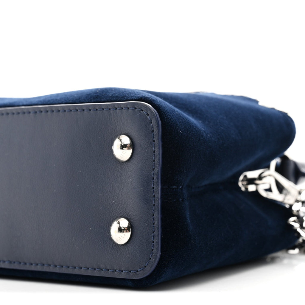Velvet Crystal Capucines Mini Midnight Blue £¨ Direct shipment via from wholesalehk.shop