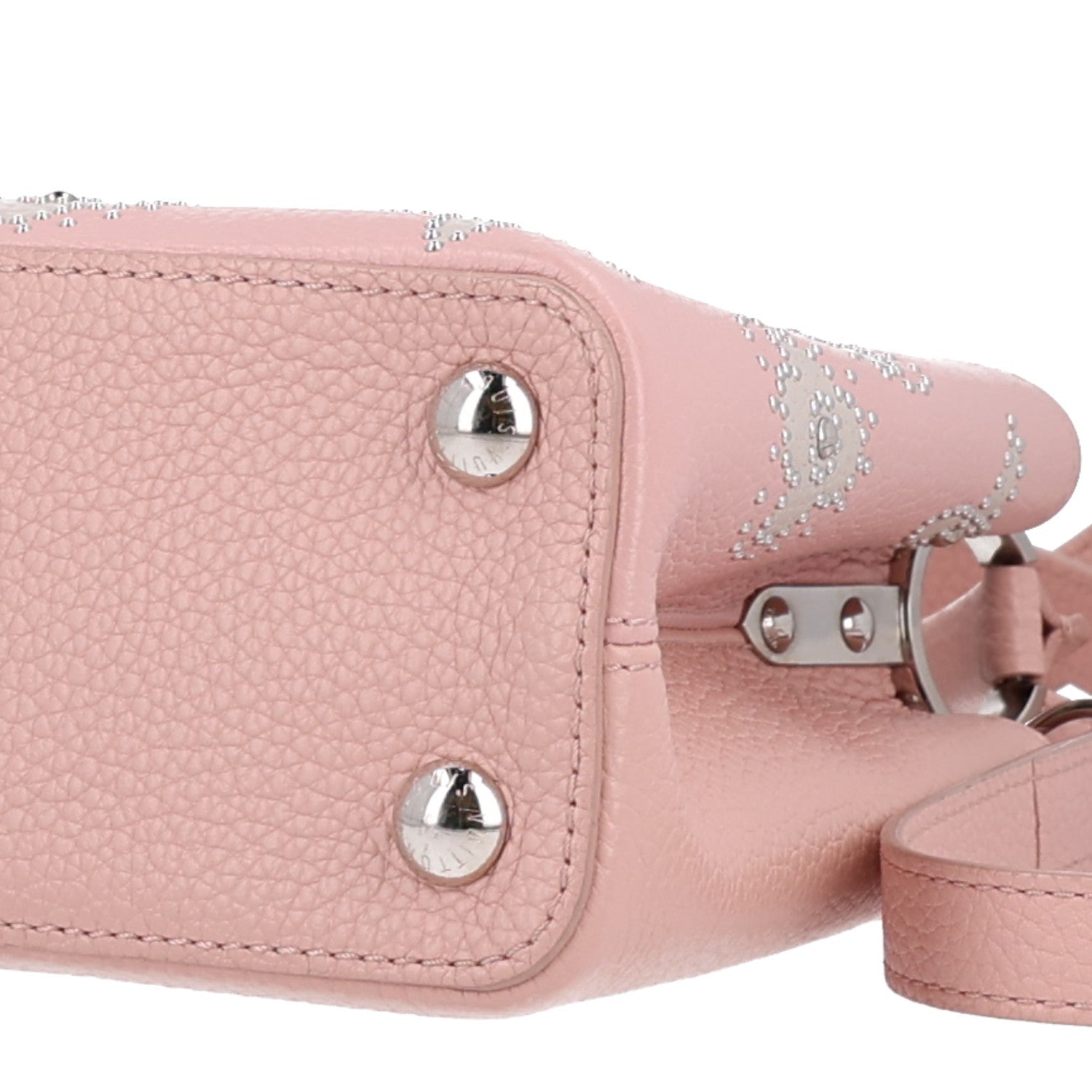Taurillon Studded Flowers Capucines BB Magnolia £¨ Direct shipment via from wholesalehk.shop