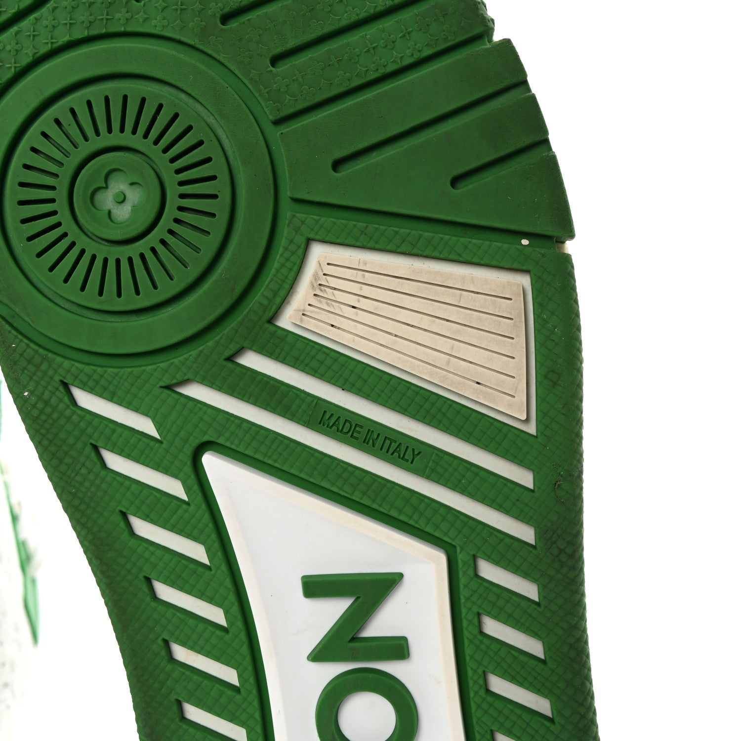 Calfskin Monogram Mens LV Trainer Sneakers 8 Green £¨ Direct shipment via from wholesalehk.shop